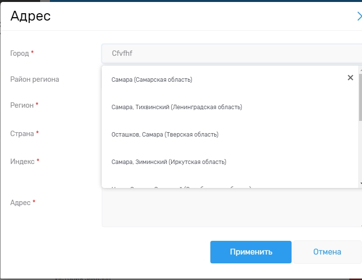 Настройка модуля "DaData" - 8064