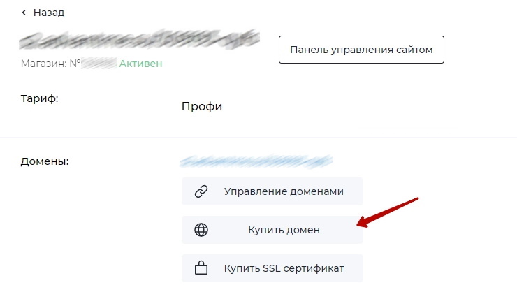 Регистрация домена через личный кабинет - 9250