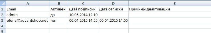 После нажатия на кнопку на компьютер скачивается файл CSV.