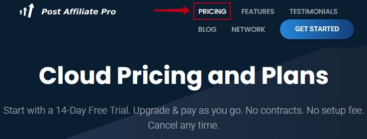 Вам необходимо перейти на сайт https://www.postaffiliatepro.com, в пункт меню "Pricing"