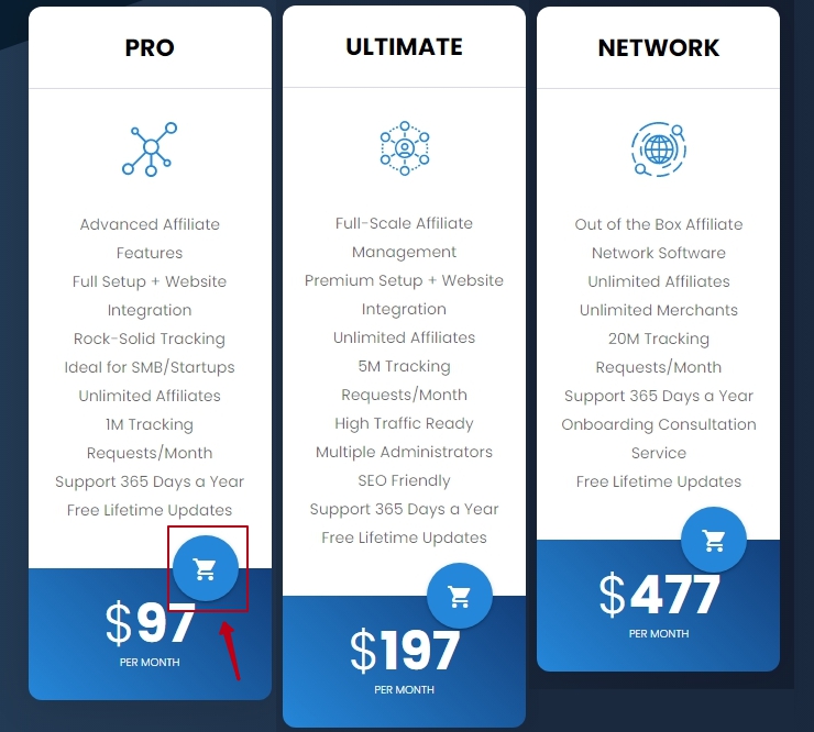 выбрать тариф, нажать на кнопку "Start Now"