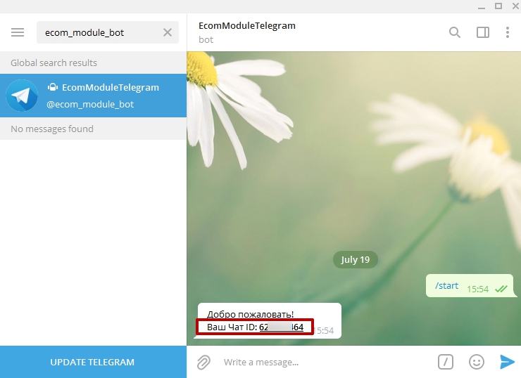 Настройка Telegram Бот - 3792