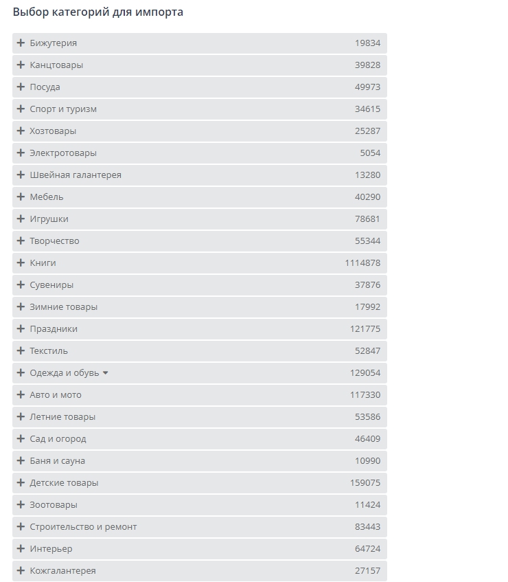 Загрузка товаров с  "Сима-Ленд" - 4778