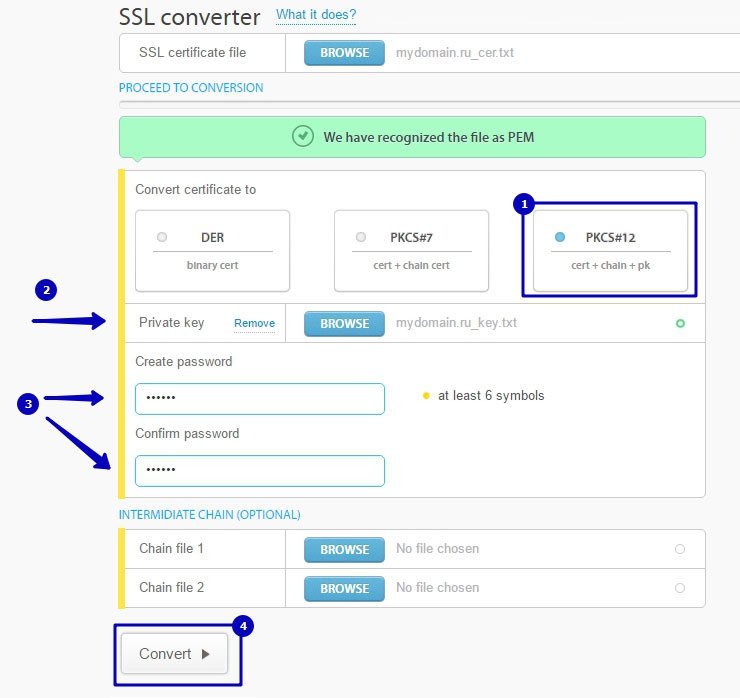 Склейка файлов SSL-сертификата с помощью сервисов sslshopper.com / sslchecker.com - 1002