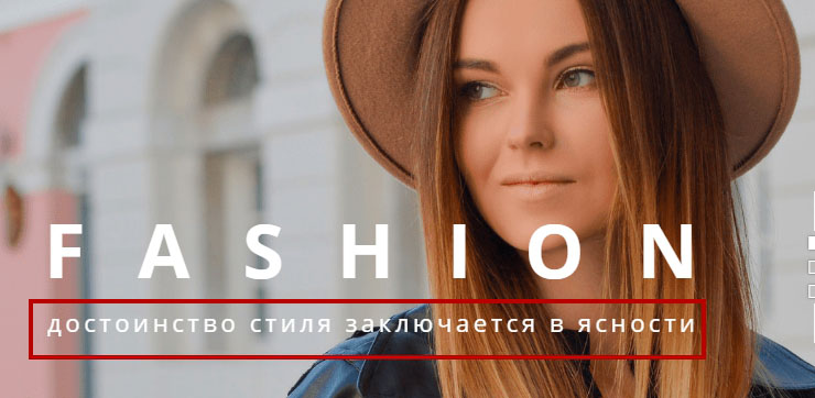 Шаблон "Fashion" - 3364