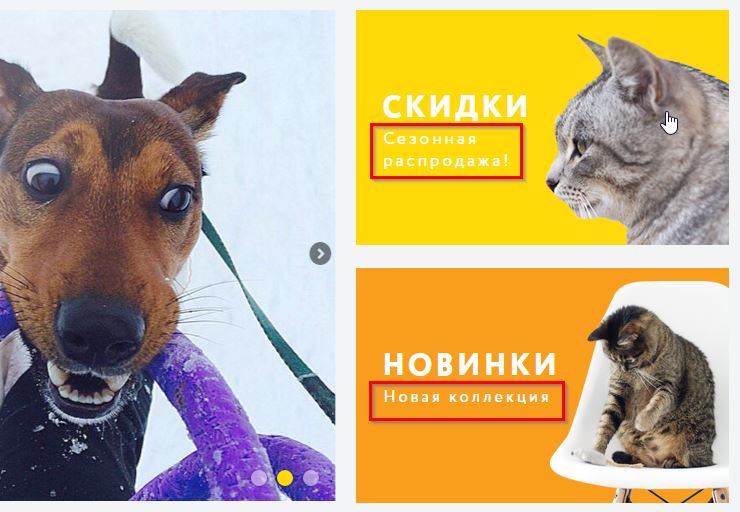 Отображение надписи в клиентской части.