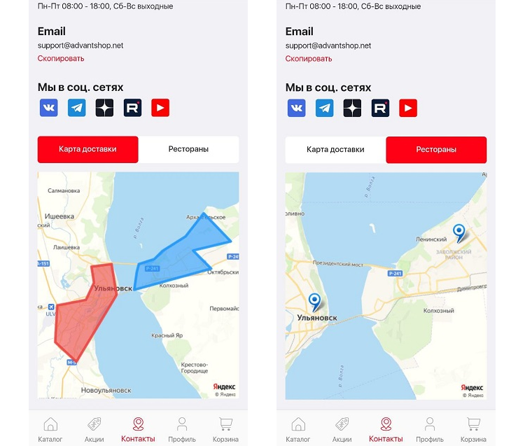 Список точек продаж с привязкой к городу - 6875