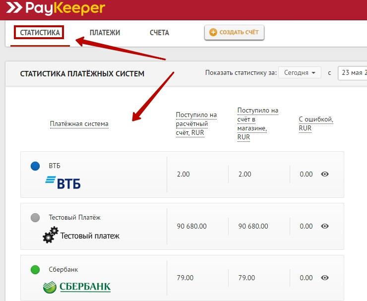 Подключение метода оплаты PayKeeper - 1807