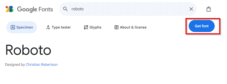 Затем откроется окно. Переходим на вкладку "Customize", где необходимо выбрать доступные для выбранного шрифта стили