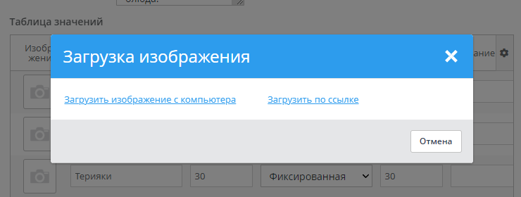 Описание и дополнительные опции товаров - 2398