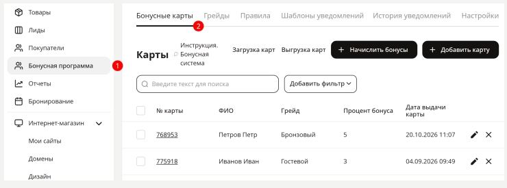 Работа сотрудников c бонусной системой - 5198