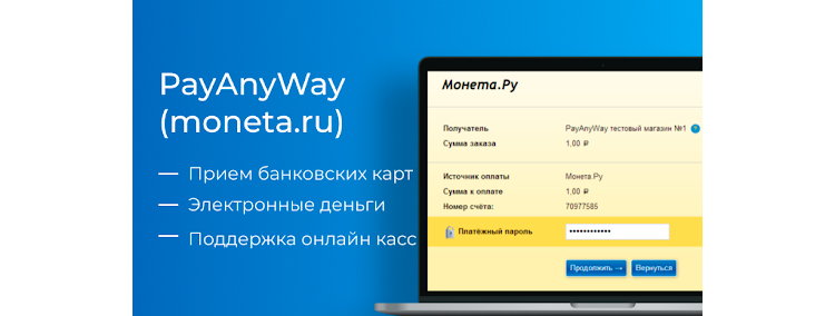 Преимущества сервиса PayAnyWay