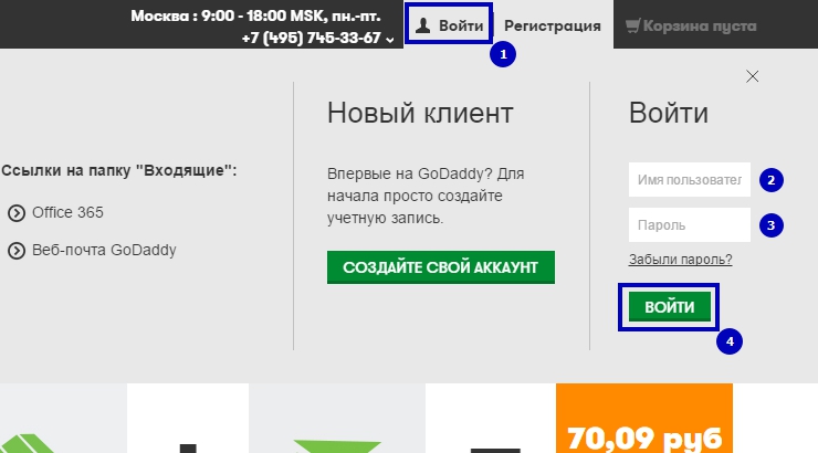 Как прописать NS записи для домена на godaddy.com